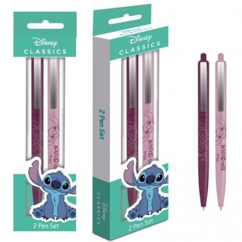 Juego de Bolígrafos Watercolour Lilo & Stitch - Pack de 2 (Talla Única) (Rosa, Granate)