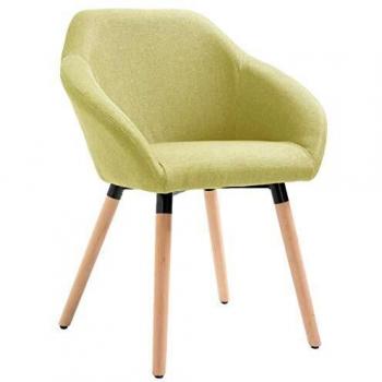 Green Fabric Dining Chairs Set of 2
