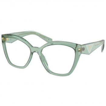 Prada PR 20ZV 11R1O1 Women's Eyeglasses Green Size 52 (Frame Only) - Blue Light Block Available