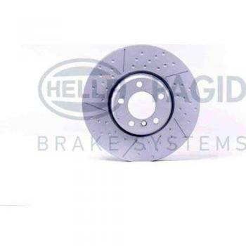 Disco de freno HELLA 8DD 355 120-821 - alto carbono, recubierto, diámetro 340mm, grosor 30mm, ventilado y ranurado, compatible con BMW Gran Coupe y Serie 3