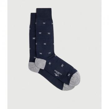 Calcetines Icon marino Hackett London con logo estampado all over para hombre