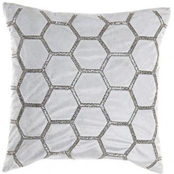 Cojín Geométrico de Terciopelo DKD Home Decor (45 x 45 cm)