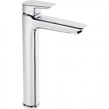 Mezclador de lavabo Tesi con caño alto, cromo, sin desagüe A6575AA