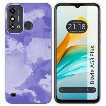 Funda de Silicona Acuarela 01 para ZTE Blade A53 Plus con Diseño de Dibujos