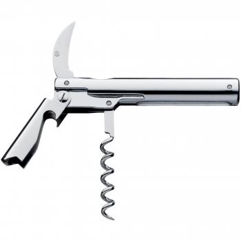 Sacacorchos WMF Vino con Cuchillo Camarero, Kapselheber y Folienschneider, Cromargan Acero Inoxidable 18/10, 11.5 cm