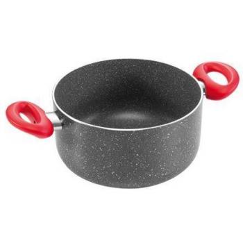 Cacerola de Acero Inoxidable Antiadherente MANICO ROSSO 20 cm, 3.0 l