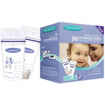 Bolsas de Almacenamiento de Leche Materna de Lansinoh, 50 uds. Guarda y conserva la leche materna extraída.