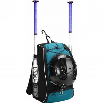 Amazon Basics - Mochila juvenil para equipo de béisbol, Azul