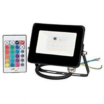 EDM GRUPO EDM Foco LED RGB 10W 806 Lumen LUMECO, Negro