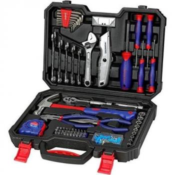 WORKPRO 160 Piezas Juego de Herramientas Básicas y Accesorios con Estuche de Almacenamiento, Herramienta para el Hogar, Set de Herramientas ideal para Bricolaje y Arreglos Diarios