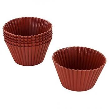 Metaltex Juego de 6 moldes para Tartas y Magdalenas, Multicolor, 5 cm