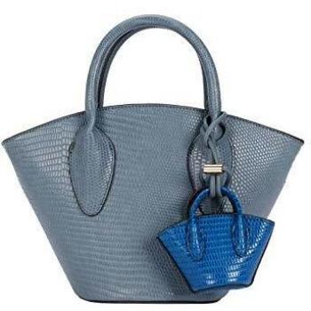 Parfois - Bolso Tote Grabado Animal - Mujeres - Tallas M - Azul
