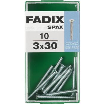 Tornillo Métrica Cabeza Plana M3 x 30 mm - Caja 10 Uds