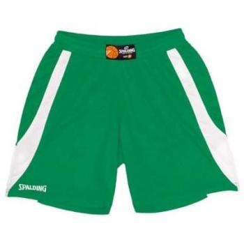 Spalding Jam Pantalón Corto de Baloncesto Verde (L) con pulsera X en colores Verde y Blanco, tamaño Medium para Hombre