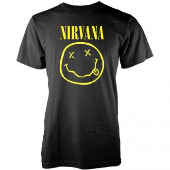 Nirvana Women's Logo T-Shirt - Black - Sizes S to XXL - 100% Cotton