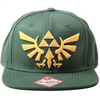 Bioworld RD-RS490347 Gorra Zelda Golden Triforce, Schwarz-Gold, Talla única Unisex niños