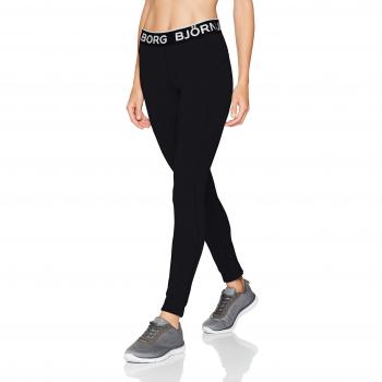 Björn Borg 1P Essential Tights Cora, Mallas de Entrenamiento para Mujer, Black