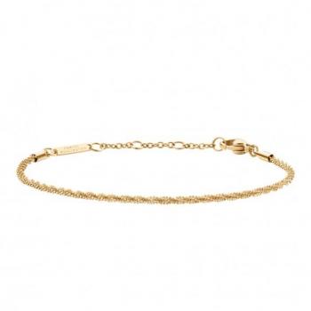 Pulsera de Cadena Retorcida Daniel Wellington DW00400560 en Oro, Ajustable 155-185 mm