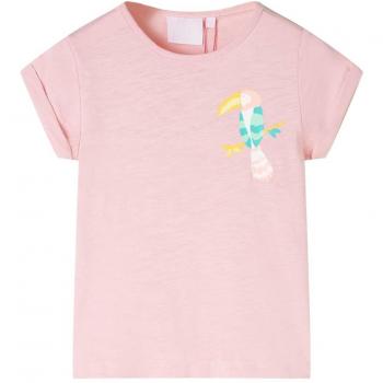 Camiseta infantil rosa claro 92