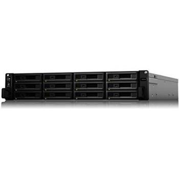 Synology RackStation RS3618xs - NAS 12 Bahías, Intel Xeon D-1521 2.4GHz, 8GB DDR4 ECC (Max 64), Ethernet, Color Negro
