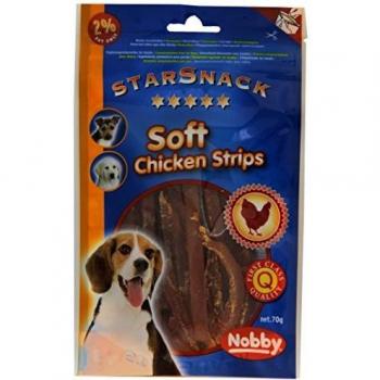 Tiras Suaves de Pollo Nobby Star Snack 70 g