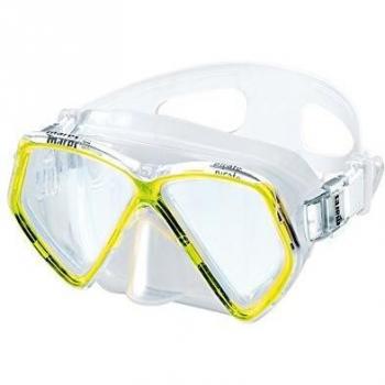 Mares Pirate '10 - Gafas de Buceo Unisex, Color Amarillo/Transparente, Talla Bx