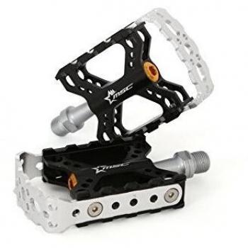 MSC Bikes AR03CP Pedales de Plataforma, Adultos Unisex, Plata, Talla Única