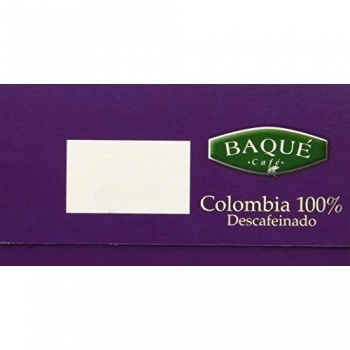 Cafés Baqué Café Molido La Colección Colombia 100% Descafeinado - 250 gr