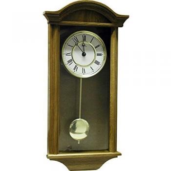 Reloj de Pared AMS 990/4 con Diseño Decorativo y Movimiento de Péndulo