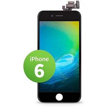 GIGA Fixxoo Pantalla LCD Tàctil de Repuesto para iPhone 6, Retina Display, Cámara y Sensor de proximidad, Video guía DYI Paso a Paso Simple, Separador Digitalizador - Negro