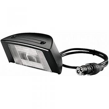 HELLA 2KA 340 828-001 Piloto de matrícula - Halógena - 24V - montaje exterior/atornillado - Color de tulipa: transparente - Cable: 500mm - Conector: EASYCONN - Montaje lateral ext. - Cant.: 1