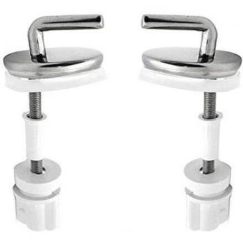 Bisagra Ajustable de Acero Inoxidable para Tapa de WC - Cromo