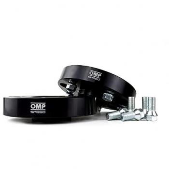 Separadores de rueda OMP OMPS09023001, 5x120, 72.6 mm, M14x1.25, Doble Centraje/Doble Fijación, 30 mm de grosor, color negro