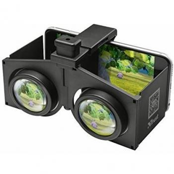 Trust Urban Pixi - Gafas de Realidad Virtual Plegables para Smartphone, Color Negro