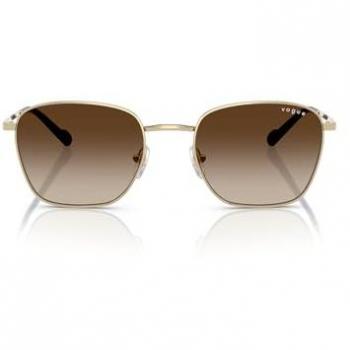 Vogue Vo4322s Sunglasses, Bold Metal Pillow Shape, Yellow Unisex, Size: 53 MM, Color: 848/13 Uomo Pillow Oro