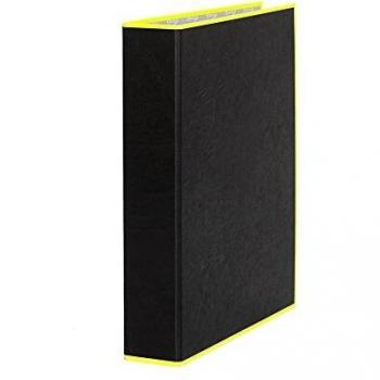 Pardo 994408 - Carpeta anillas 4/40 mm, estándar, color amarillo