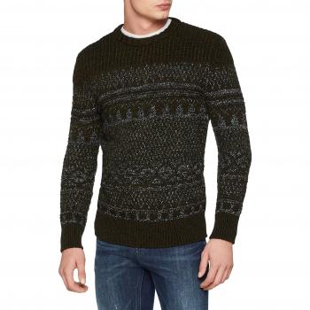 Superdry Blackstone Crew, Sudadera Deportiva para Hombre, Marrón