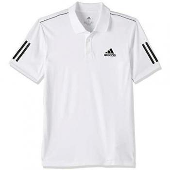 adidas Club 3STR Polo Camiseta, Hombre, White/Black, M