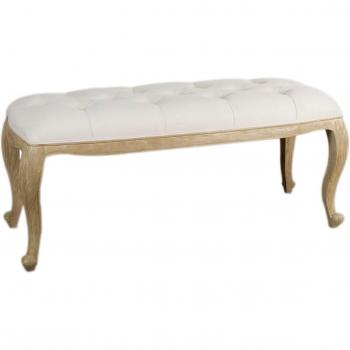 Belssia Banqueta Tapizado, Tela, Marrón, 120x50x48 cm