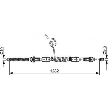 Cable de freno de mano BOSCH 1 987 482 462