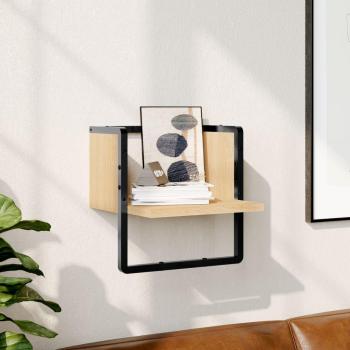 Estante de pared con subasta de roble Sonoma 30x25x30 cm
