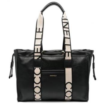 Coccinelle 2day Leather Shoulder Bag, Black, One Size