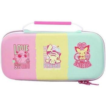 Estuche rígido con asa azul Pokemon Sweet Friends POWER A (Switch OLED/Switch/Switch Lite)