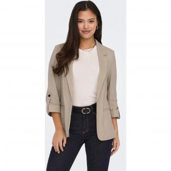 Blazer de lino Only con solapas y bolsillos laterales para mujer