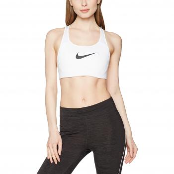 Nike Victory Shape H.S Sujetador Deportivo, Mujer, Blanco White/Black, XS