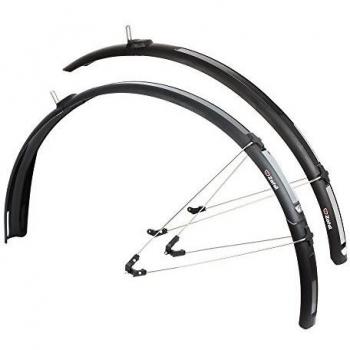 ZEFAL Paragon C40 Guardabarros Híbrida con Varillas, Unisex, Negro, Talla Única