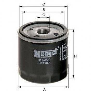 Filtro de aceite HENGST FILTER H14W29