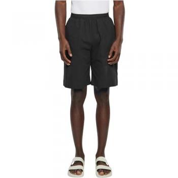Men's Black Wide Crepe Shorts - 100% Cotton - XL