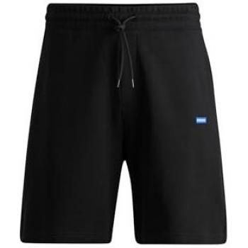 Shorts de Sudadera Regular Fit Hugo Nasensio con Detalle de Logo, Color Negro, Talla S