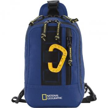 Mochila Bandolera National Geographic Explorer III Negro, Capacidad 4L, Medidas 17.5x7.5x29 cm, Cierre de Cremallera